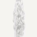 Front Ana Beach Waves 20 Inch Ice Blonde Salon Quality Synthetic DIY Qcura Ponytail Hair Extension