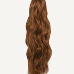 Front Ana Beach Waves 20 Inch Light Auburn Salon Quality Synthetic DIY Qcura Ponytail Hair Extension