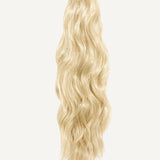 Front Ana Beach Waves 20 Inch Light Blonde Salon Quality Synthetic DIY Qcura Ponytail Hair Extension