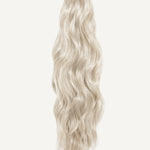 Front Ana Beach Waves 20 Inch Platinum Salon Quality Synthetic DIY Qcura Ponytail Hair Extension