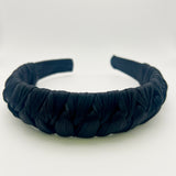 Braided Shimmer Headband - Black