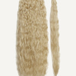 Front Rae Tousled Texture 22 Inch and 26 Inch Blonde Blend Wrap Around Salon Quality Synthetic DIY Qcura Ponytail Hair Extension