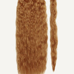 Front Rae Tousled Texture 22 Inch and 26 Inch Copper Wrap Around Salon Quality Synthetic DIY Qcura Ponytail Hair Extension