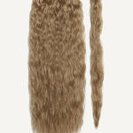 Front Rae Tousled Texture 22 Inch and 26 Inch Dark Blonde Wrap Around Salon Quality Synthetic DIY Qcura Ponytail Hair Extension