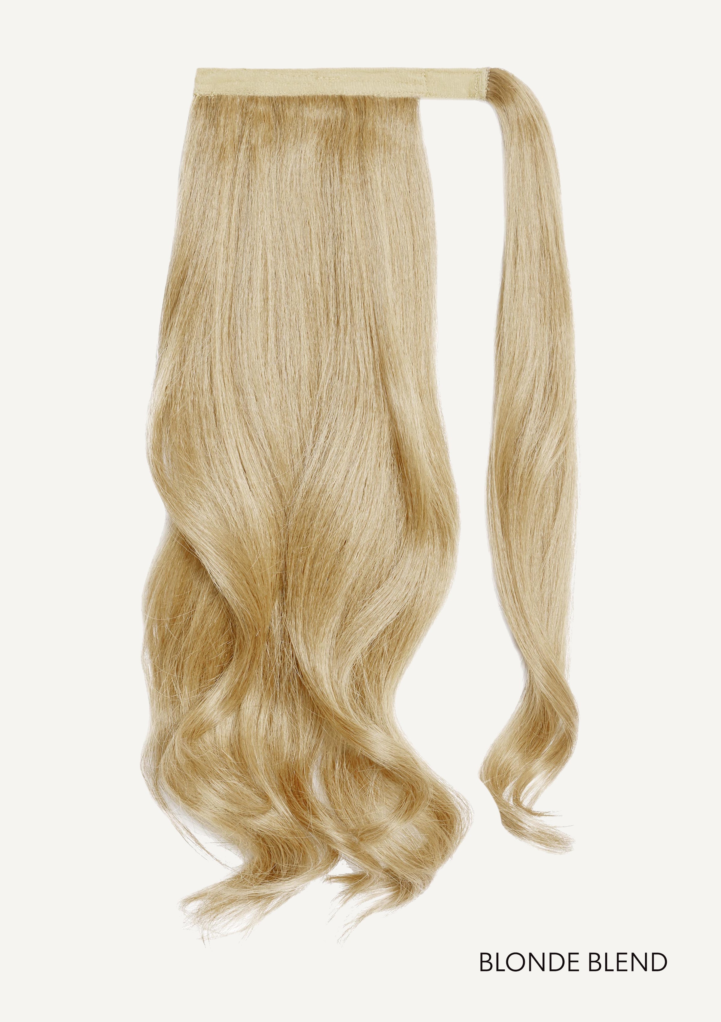 Front Rae Lush Curl 22 Inch and 26 Inch Blonde Blend Wrap Around Salon Quality Synthetic DIY Qcura Ponytail Hair Extension