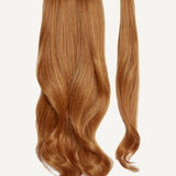 Front Rae Lush Curl 22 Inch and 26 Inch Copper Wrap Around Salon Quality Synthetic DIY Qcura Ponytail Hair Extension