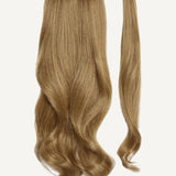 Front Rae Lush Curl 22 Inch and 26 Inch Dark Blonde Wrap Around Salon Quality Synthetic DIY Qcura Ponytail Hair Extension