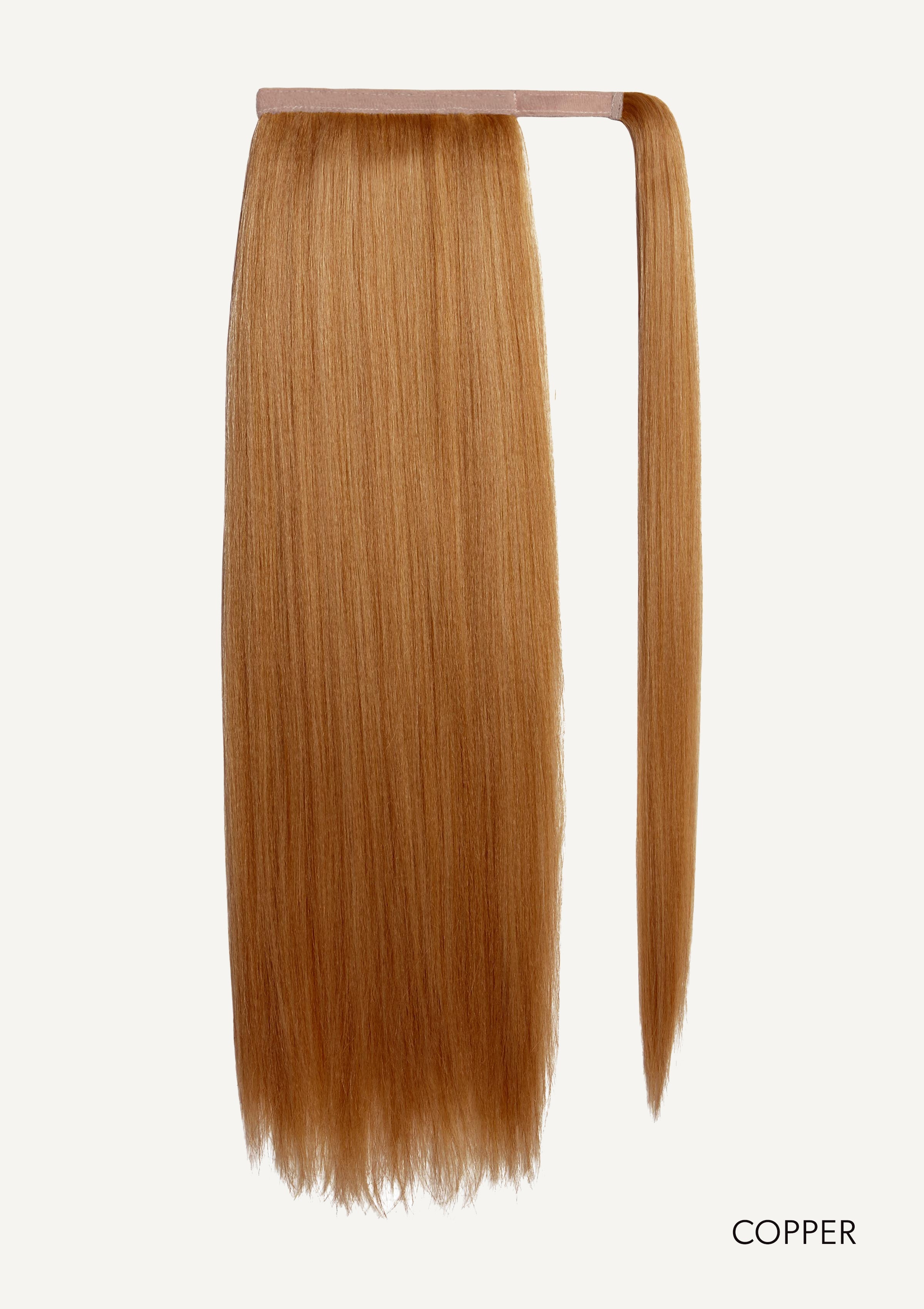 Front Rae Sleek and Smooth 22 Inch and 26 Inch Copper Wrap Around Salon Quality Synthetic DI