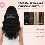#1B Natural Black Signature Solid 7-Piece Remy Clip-In Essential