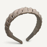 Braided Shimmer Headband - Nude
