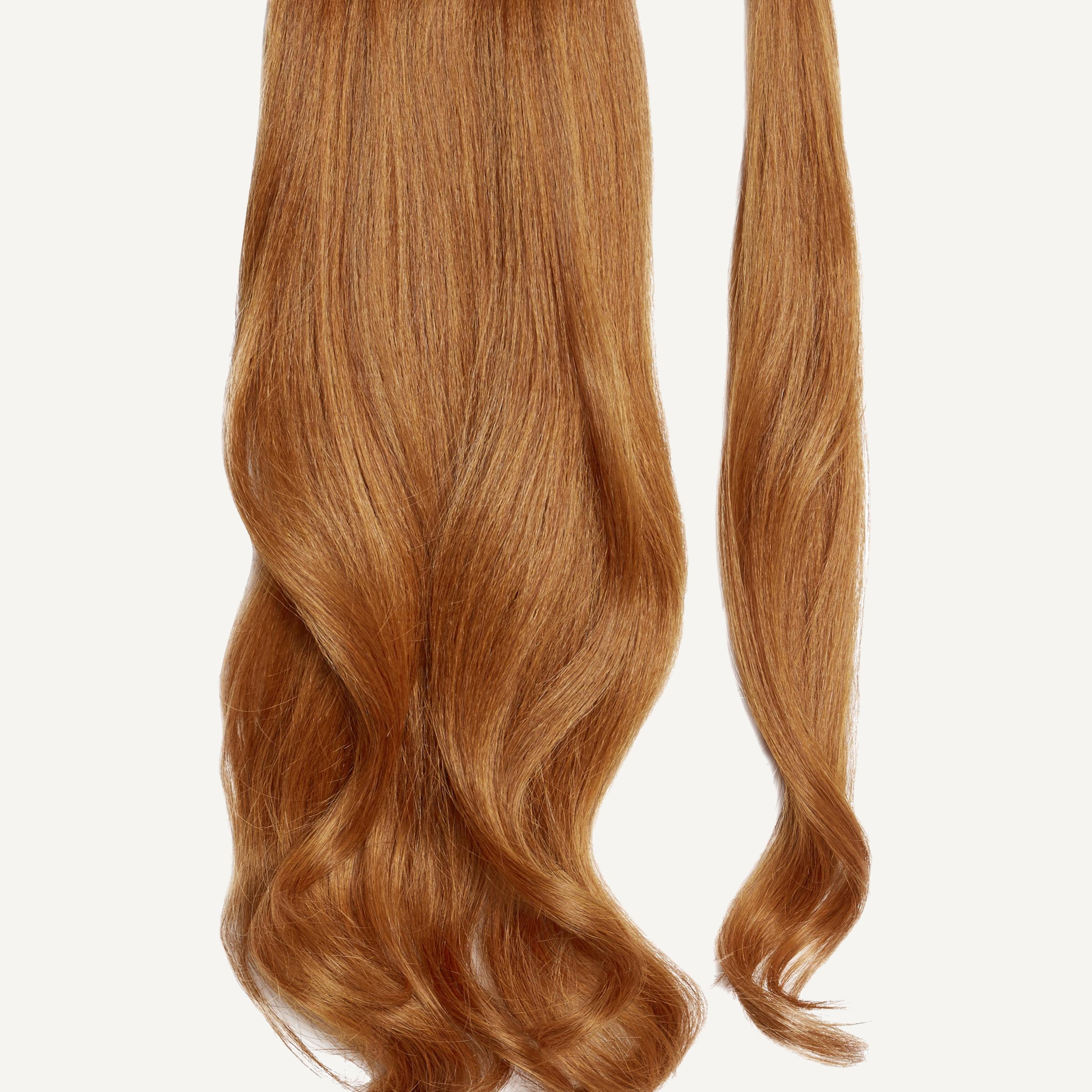 Front Rae Lush Curl 22 Inch and 26 Inch Copper Wrap Around Salon Quality Synthetic DIY Qcura Ponytail Hair Extension