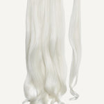 Front Rae Lush Curl 22 Inch and 26 Inch Platinum Ice Blend Wrap Around Salon Quality Synthetic DIY Qcura Ponytail Hair Extension