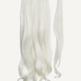 Front Rae Lush Curl 22 Inch and 26 Inch Platinum Ice Blend Wrap Around Salon Quality Synthetic DIY Qcura Ponytail Hair Extension