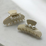 Pearl & Ivory Claw Clip Set