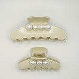 Pearl & Ivory Claw Clip Set