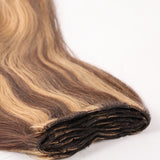 #P4/27 Balayage Caramel Dimensional Blend 7-Piece Remy Clip-In Essential
