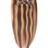 #P4/27 Balayage Caramel Dimensional Blend 7-Piece Remy Clip-In Essential