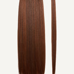 Front Rae Sleek and Smooth 22 Inch and 26 Inch Medium Auburn Wrap Around Salon Quality Synthetic DI