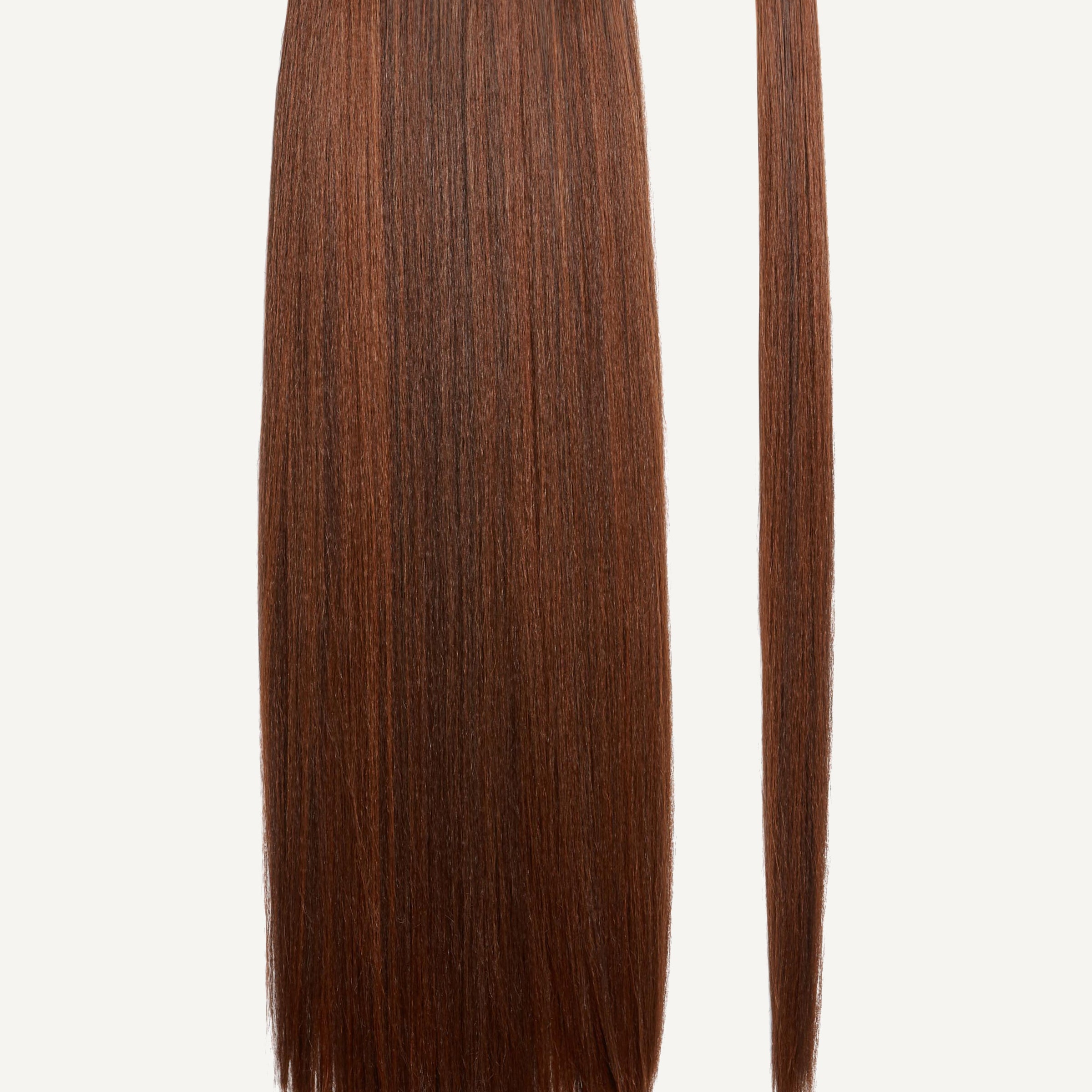 Front Rae Sleek and Smooth 22 Inch and 26 Inch Medium Auburn Wrap Around Salon Quality Synthetic DI