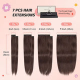 #4 Light Brown Signature Solid 7-Piece Remy Clip-In Essential