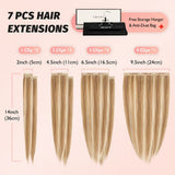 #P14/22 Blonde Highlights Dimensional Blend 7-Piece Remy Clip-In Essential