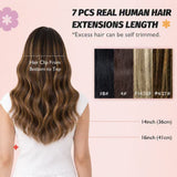 #P4/27 Balayage Caramel Dimensional Blend 7-Piece Remy Clip-In Essential